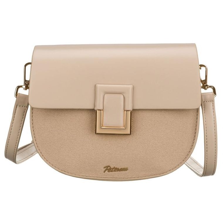 Torebka listonoszka, beżowa, Peterson
