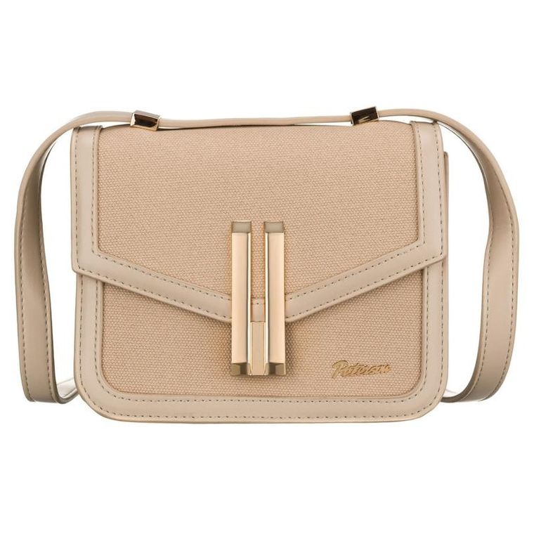 Torebka listonoszka, beżowa, Peterson