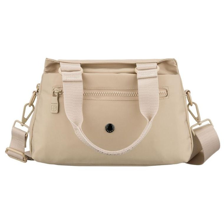 Torebka listonoszka, beżowa, Peterson