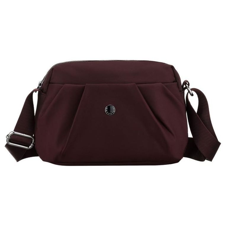 Torebka listonoszka, bordowa, Peterson