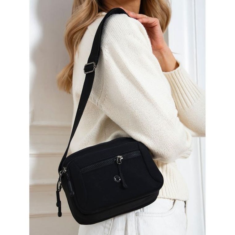 Torebka listonoszka, czarna, Peterson