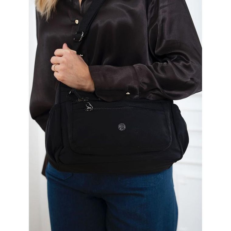 Torebka listonoszka, czarna, Peterson