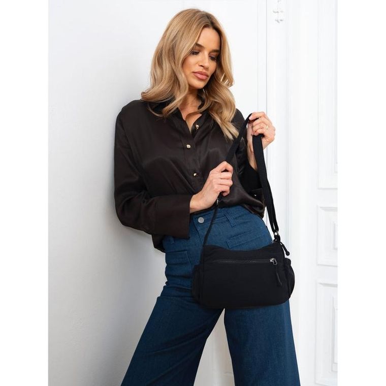 Torebka listonoszka, czarna, Peterson