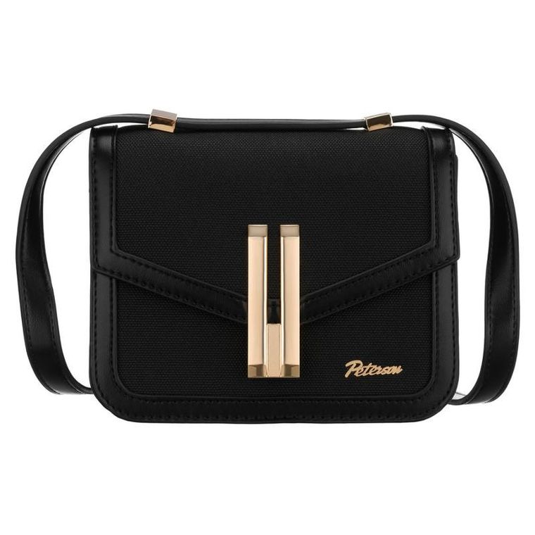 Torebka listonoszka, czarna, Peterson