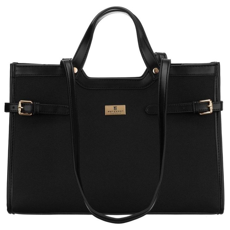 Torebka listonoszka, czarna, Peterson