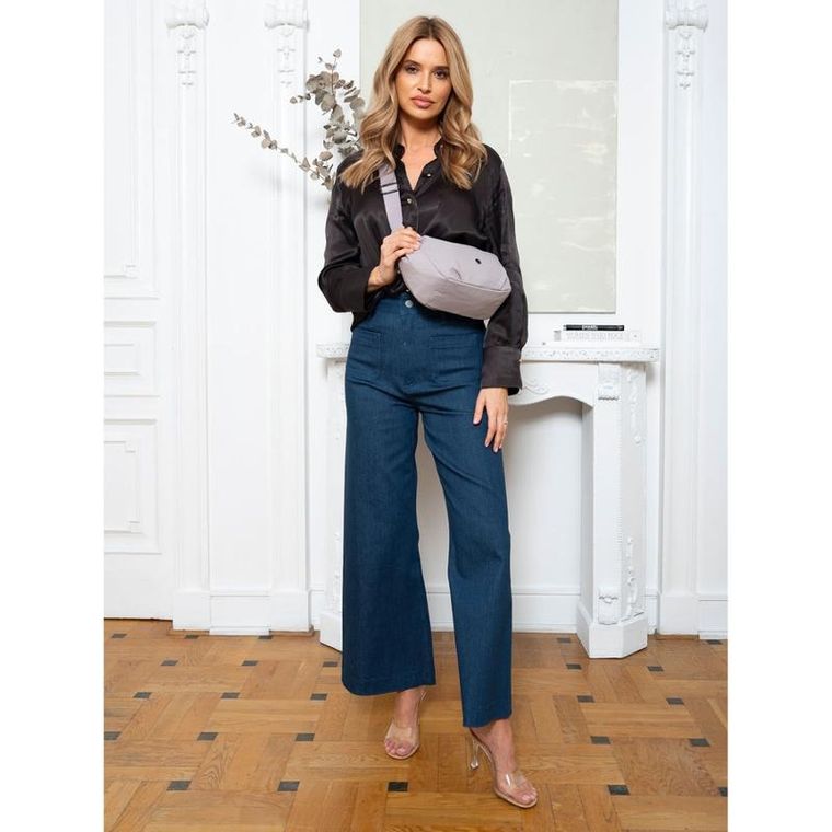 Torebka listonoszka, fioletowa, Peterson