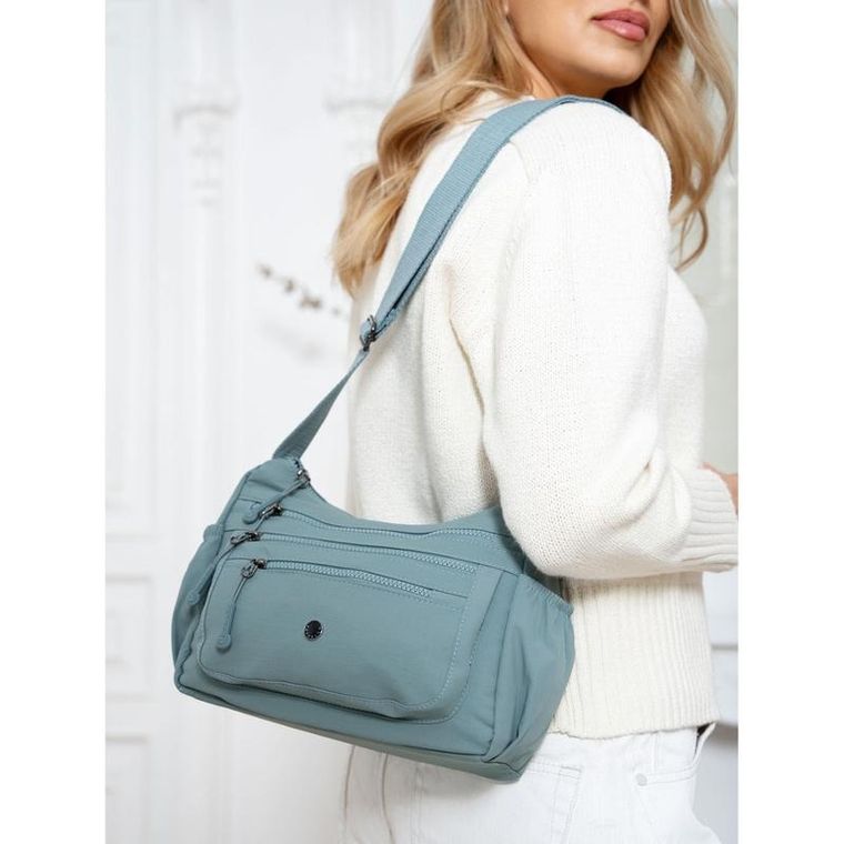 Torebka listonoszka, niebieska, Peterson