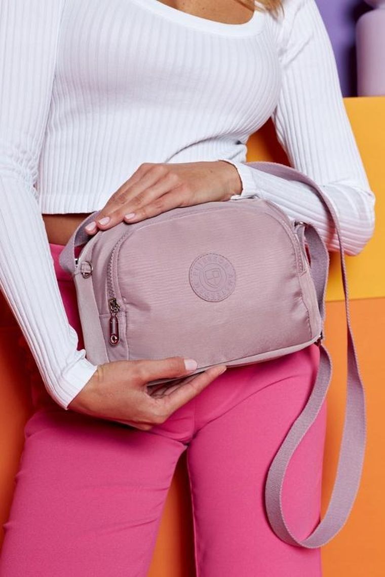 Torebka listonoszka, różowa, Peterson