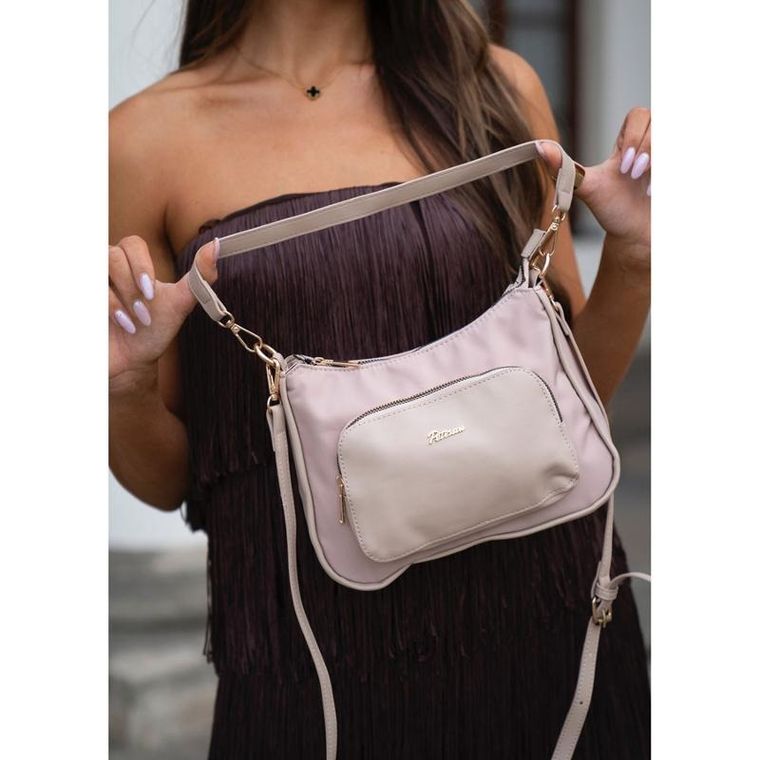 Torebka listonoszka, różowa, Peterson