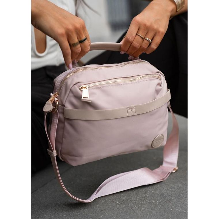 Torebka listonoszka, różowa, Peterson