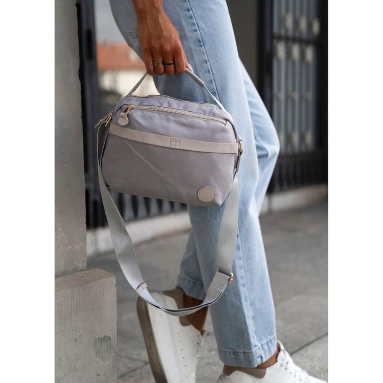 Torebka listonoszka, szara, Peterson