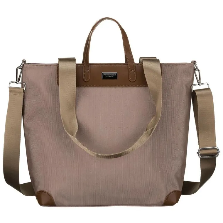 Torebka shopper, beżowa, Peterson