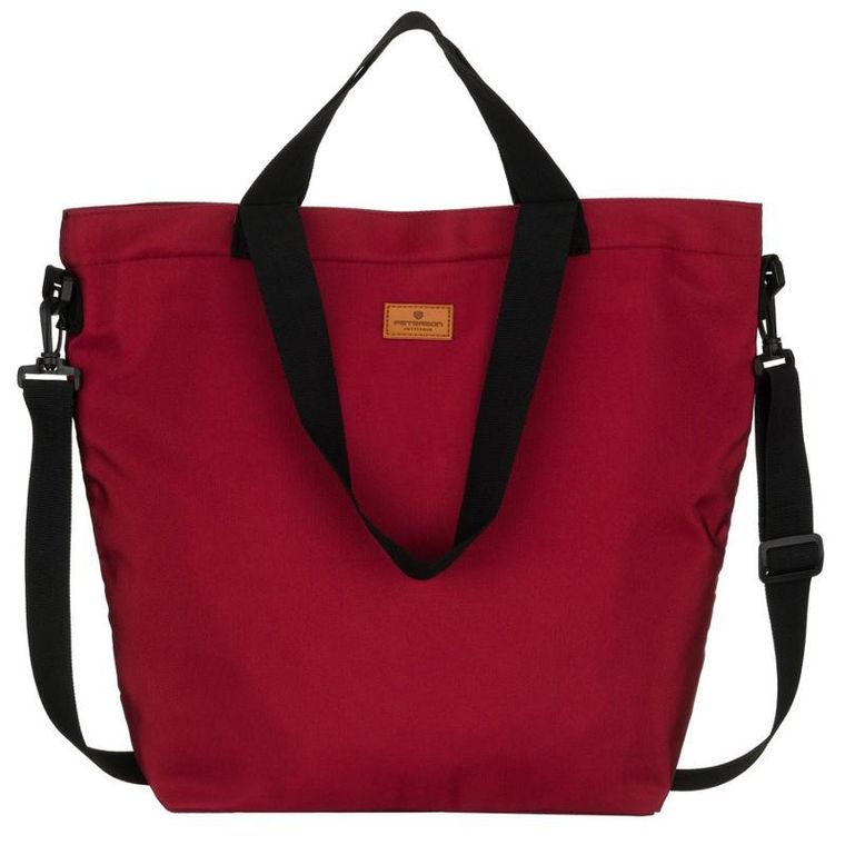 Torebka shopper, bordowa, Peterson