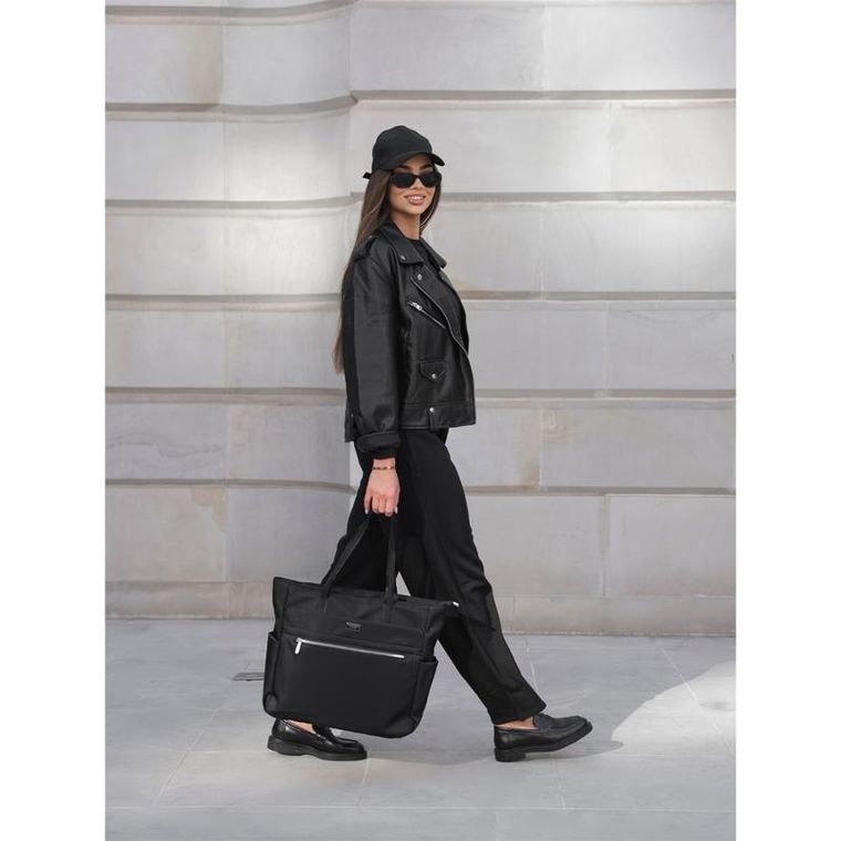 Torebka shopper, czarna, Peterson