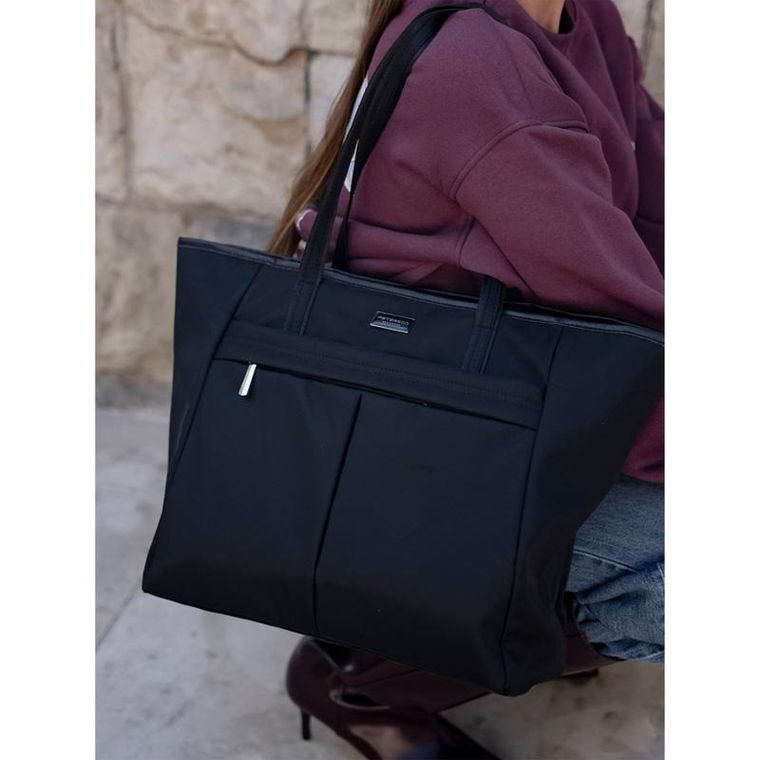 Torebka shopper, czarna, Peterson