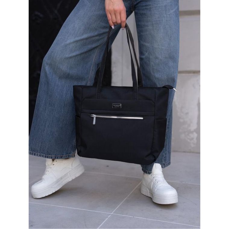 Torebka shopper, czarna, Peterson