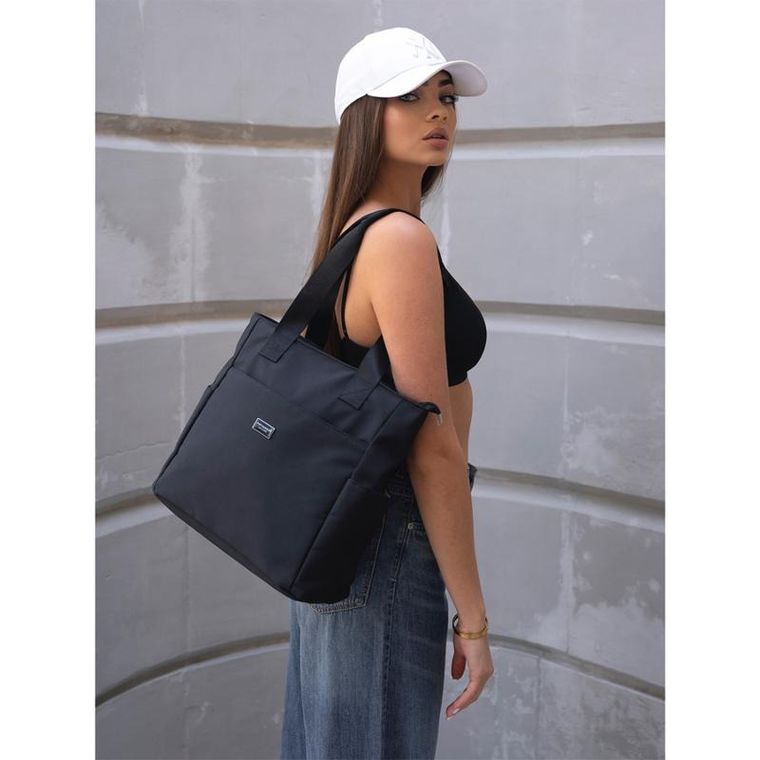 Torebka shopper, czarna, Peterson