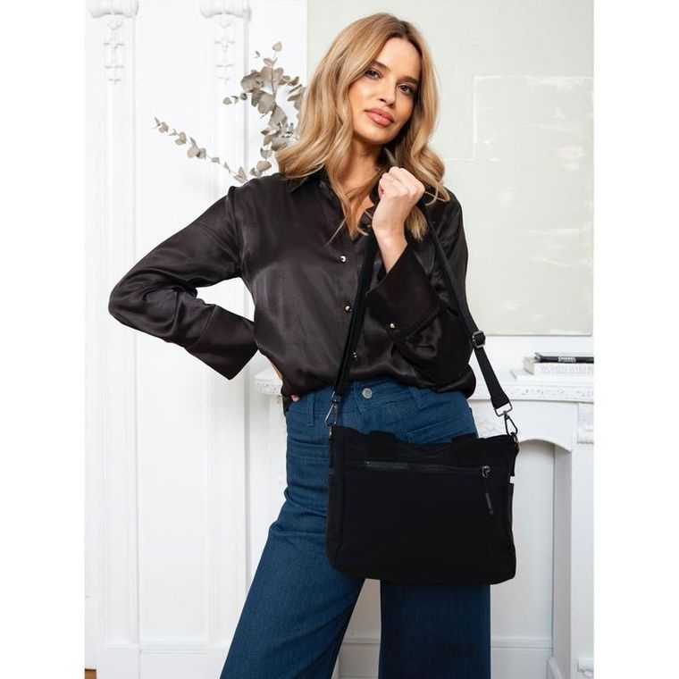 Torebka shopper, czarna, Peterson