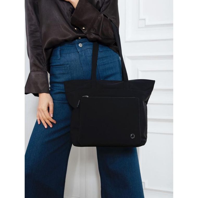 Torebka shopper, czarna, Peterson