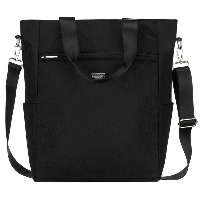 Torebka shopper, czarna, Peterson