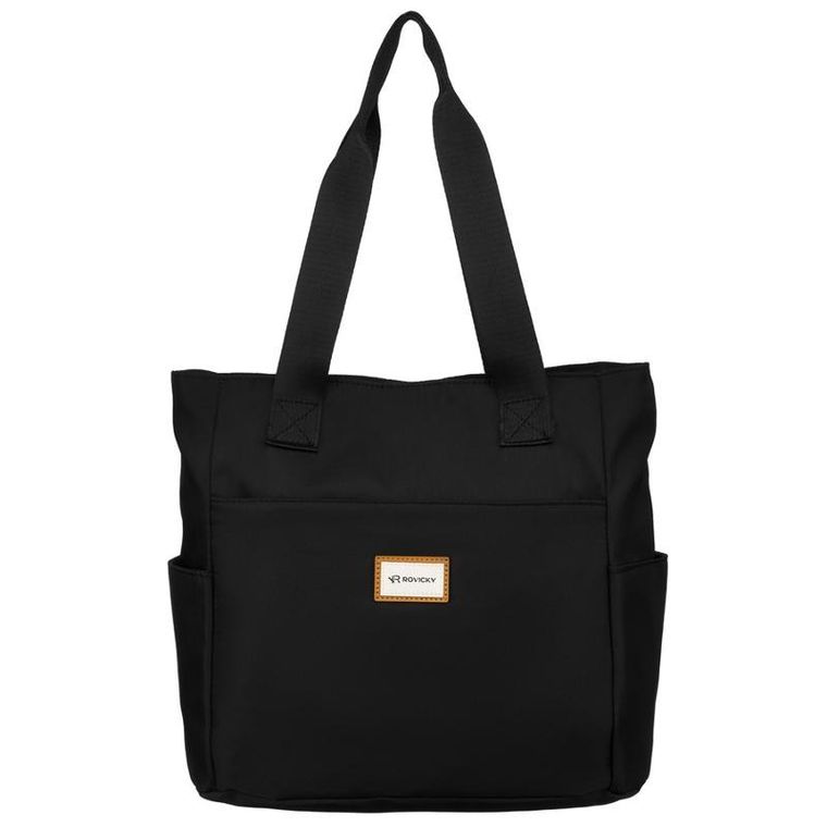 Torebka shopper, czarna, Rovicky