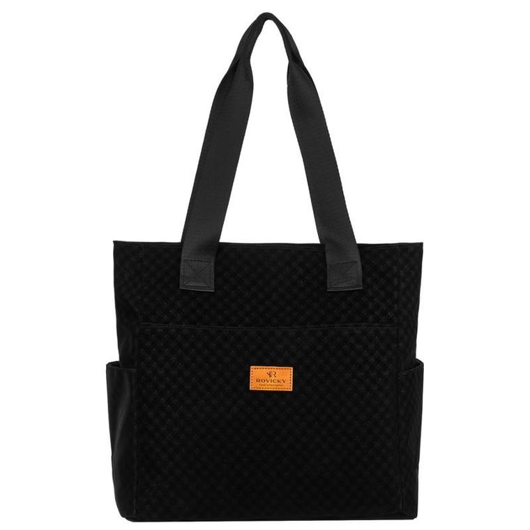 Torebka shopper, czarna, Rovicky