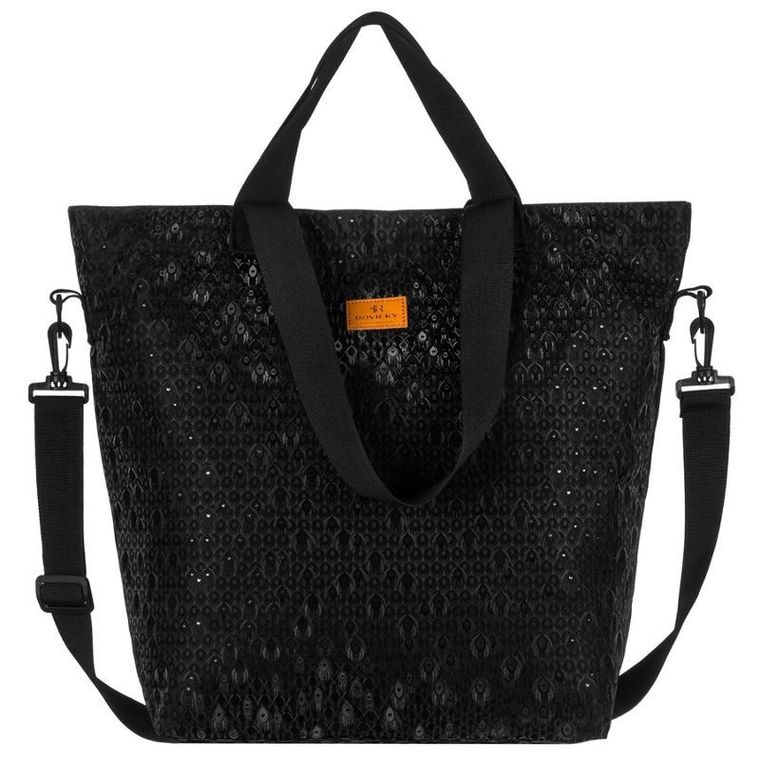 Torebka shopper, czarna, Rovicky