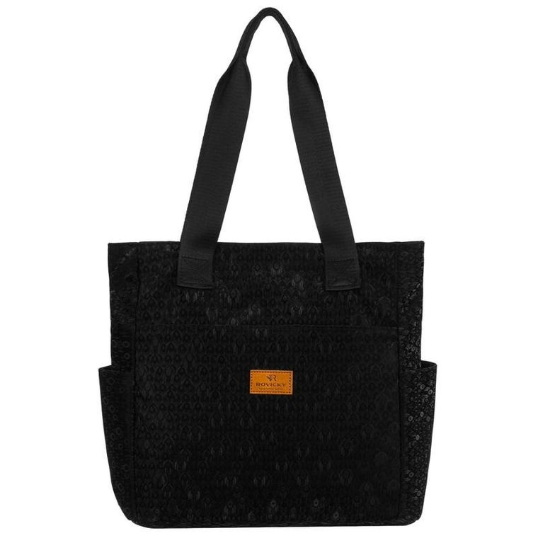 Torebka shopper, czarna, Rovicky