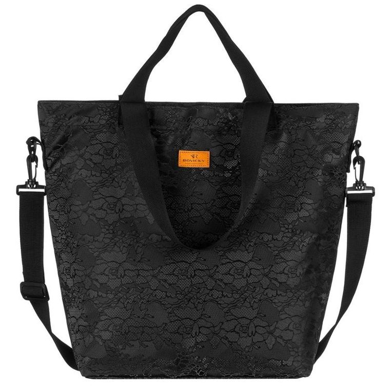 Torebka shopper, czarna, Rovicky