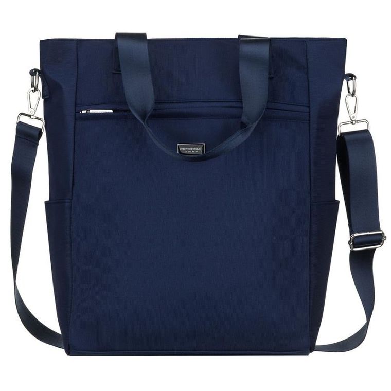 Torebka shopper, granatowa, Peterson