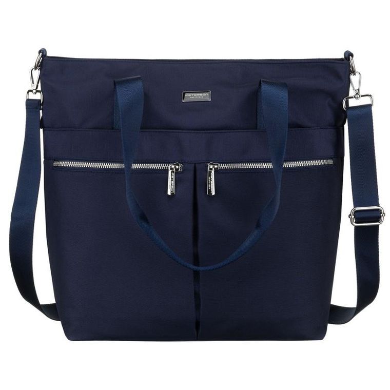 Torebka shopper, granatowa, Peterson