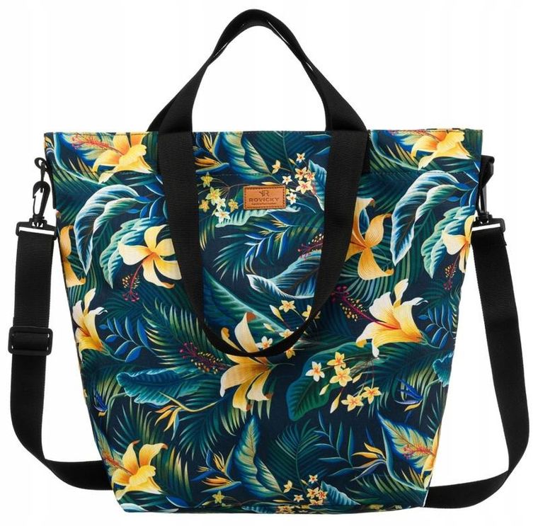 Torebka shopper, mix, materiałowa, Rovicky