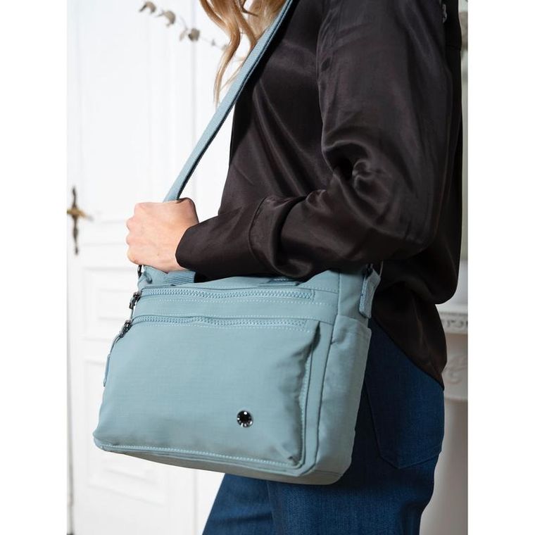 Torebka shopper, niebieska, Peterson