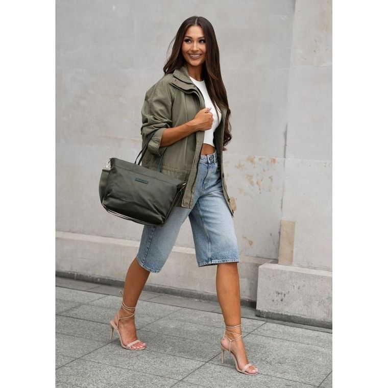 Torebka shopper, zielona, Peterson