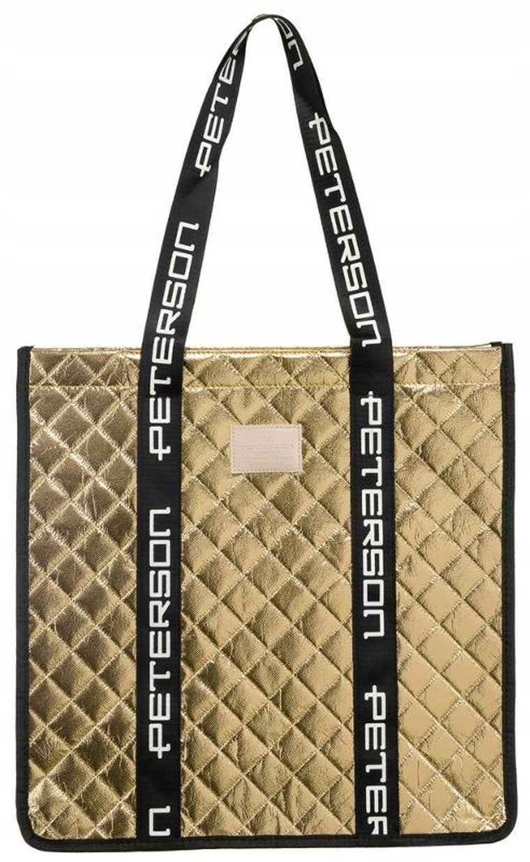 Torebka shopper, złota, Peterson