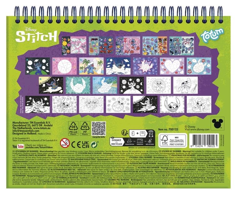Totum, Lilo i Stitch, wyklejanie po numerach