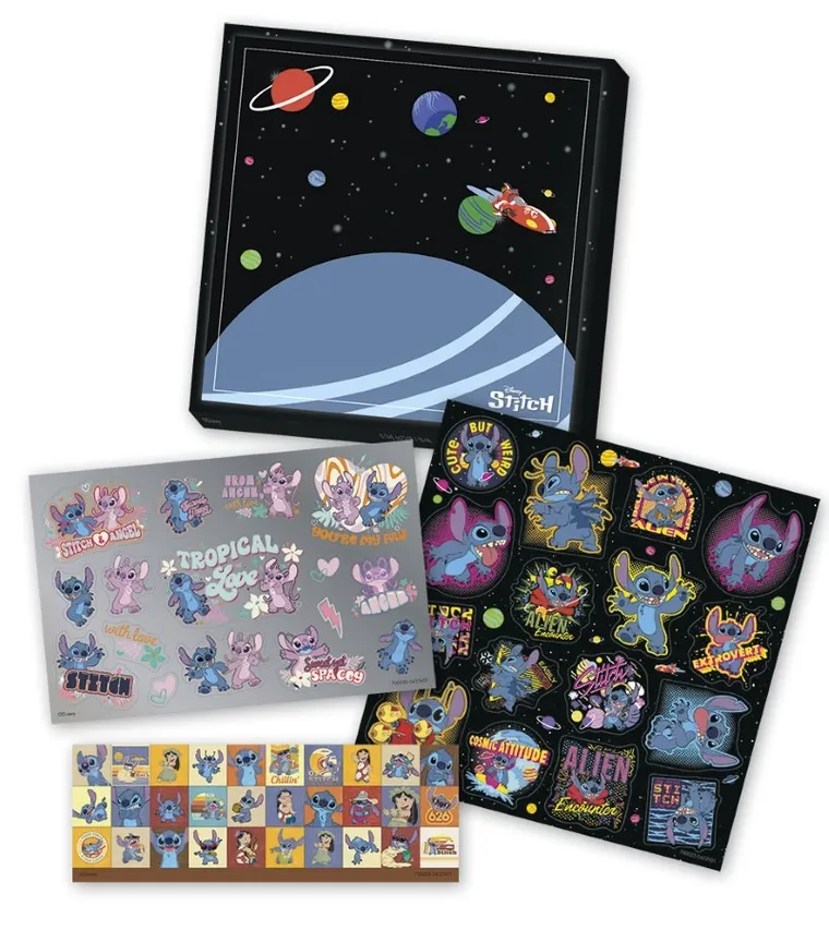 Totum, Lilo i Stitch, zestaw naklejek z tłem