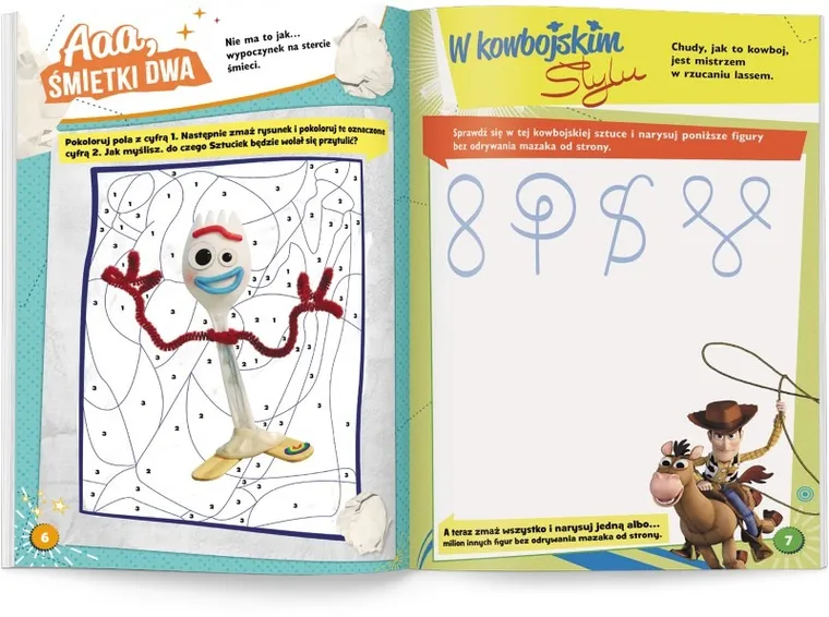 Toy Story 4. Zadania do zmazywania