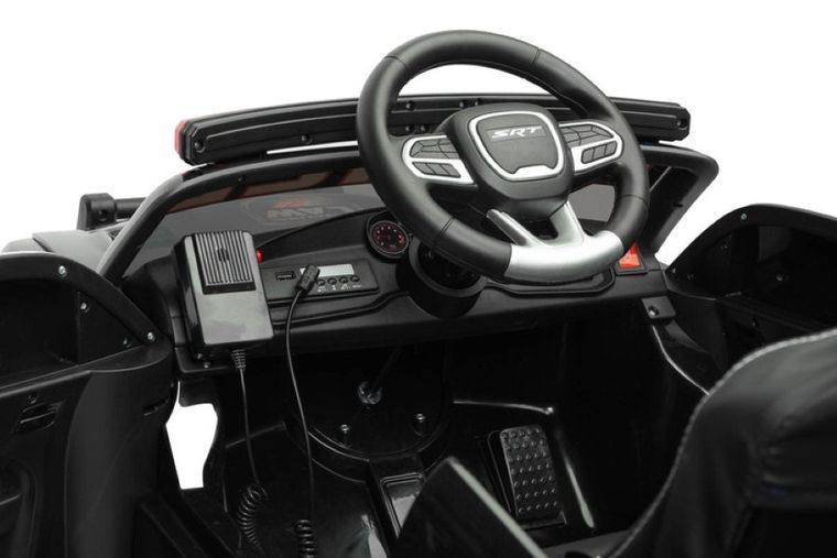 Toyz, Dodge Charger, Policja, pojazd na akumulator, czarny