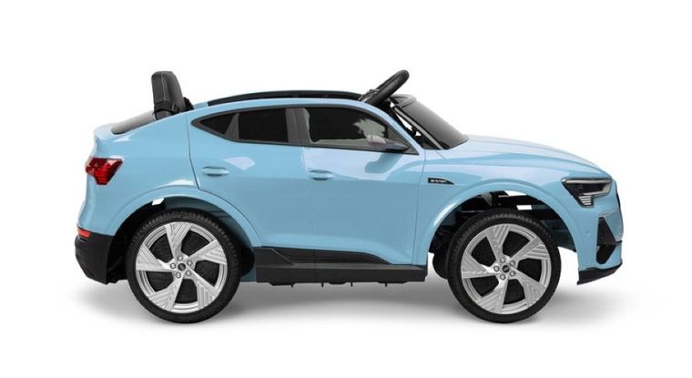 Toyz, samochód, Audi E-tron Sportback, pojazd na akumulator, niebieski