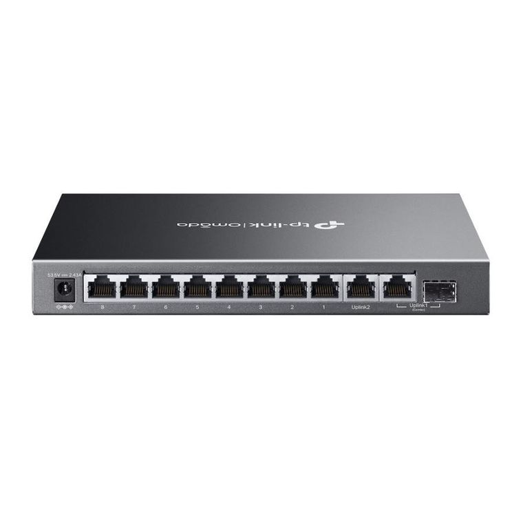 TP-Link, switch, ES210GMP, Omada, 10-Port Gigabit, Easy Managed switch with 8-Port PoE+