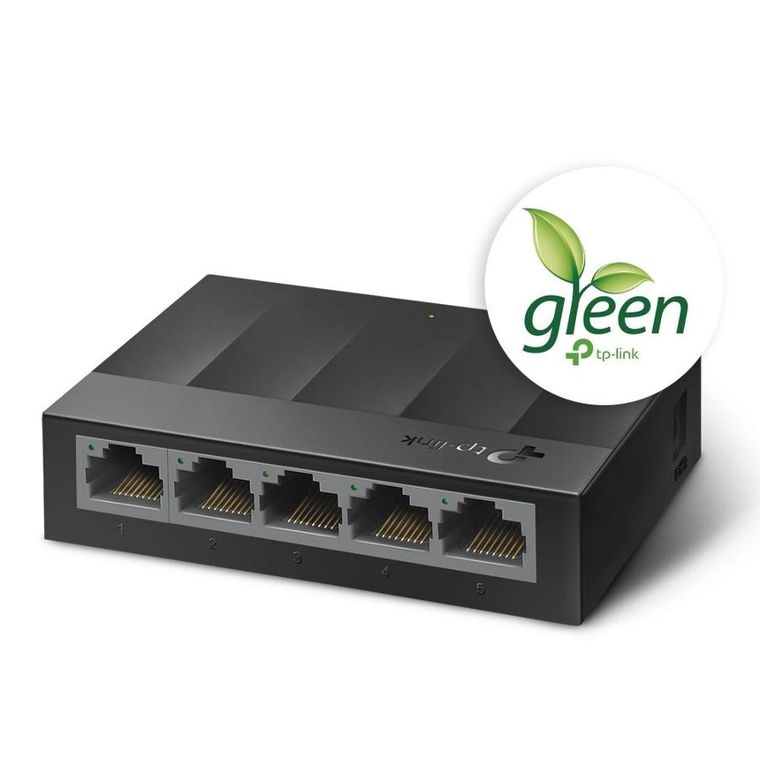 TP-Link, switch, LS1005G (5x 10/100/1000Mbps)