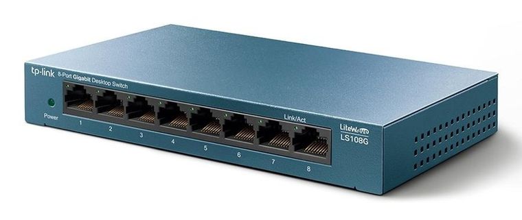 TP-Link, switch, TL-LS108G (8x 10/100/1000Mbps)