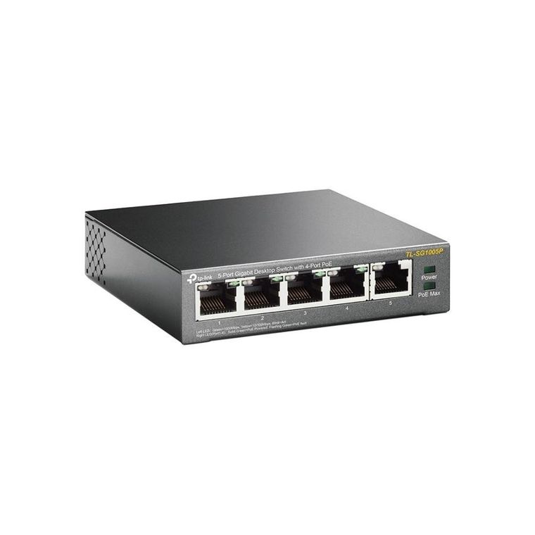 TP-Link, switch, TL-SG1005P, 5x 10/100/1000Mbps