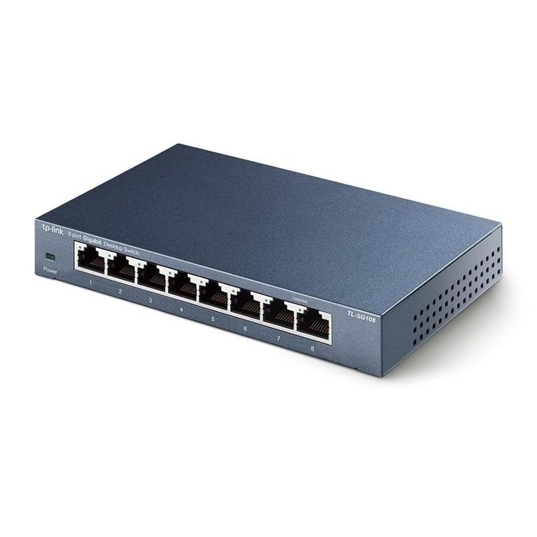 TP-Link, switch, TL-SG108, 8x 10/100/1000Mbps