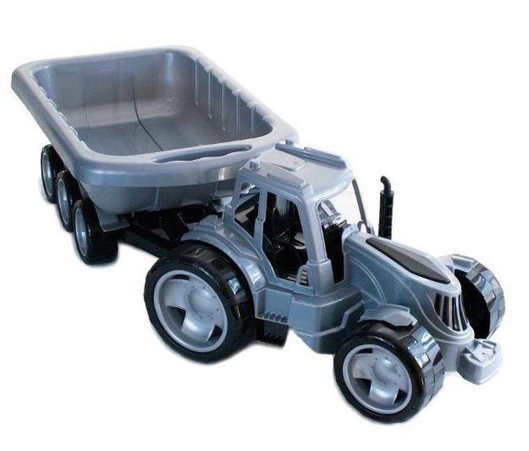 Traktor z przyczepą XXL, pojazd rolniczy, 1 szt.