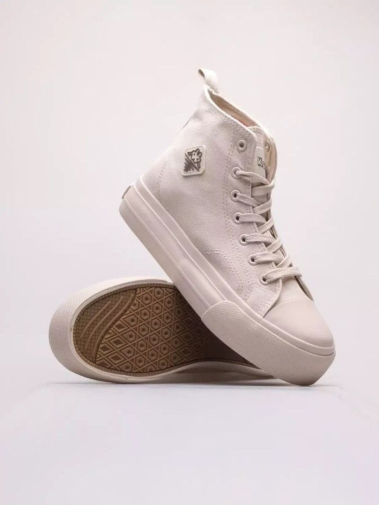 Trampki damskie, beżowe, Kappa