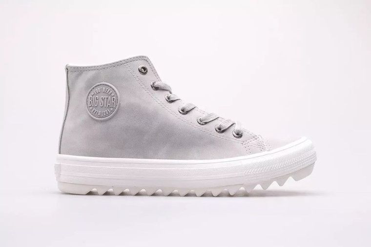 Trampki damskie, ocieplane, szare, Big Star