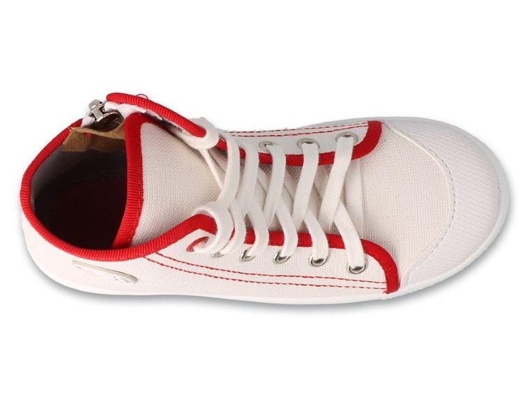 Trampki dziewczęce, białe, Befado