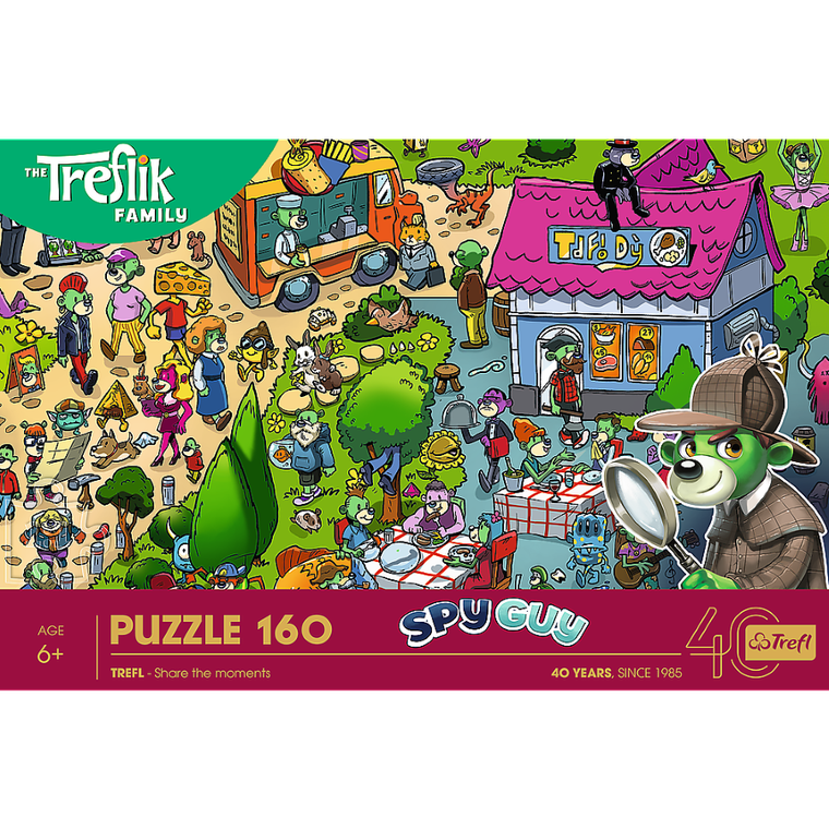 Trefl, 40-lecie, Rodzina Treflików, puzzle, 160 elementów